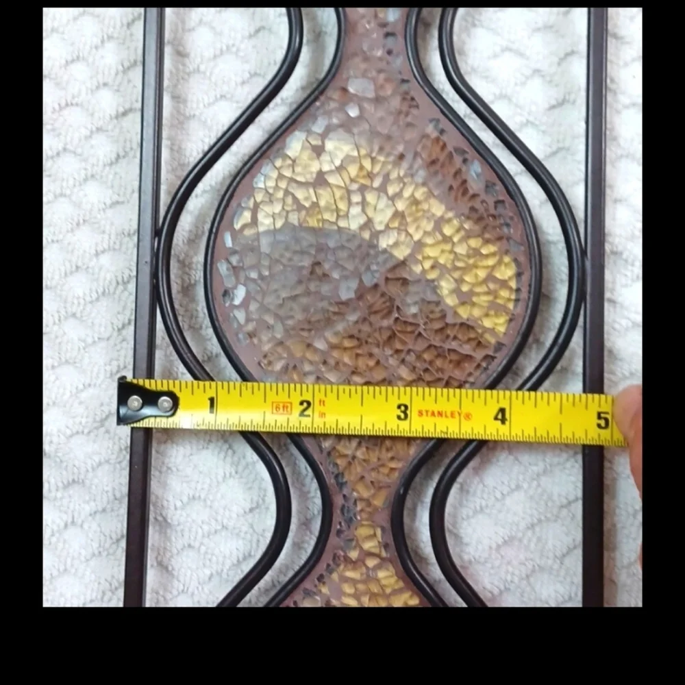 Elements Brown Mosaic Black Display Wall Decor 2 Set